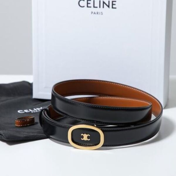 CELINE ベルト 45BMU3APC リバーシブル ミディアム 2.5cm