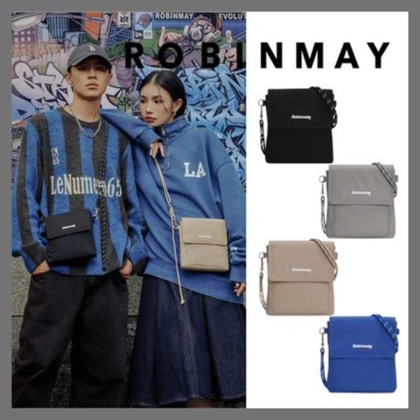軽量★ROBINMAY ユニセックス  ナイロン サコッシュ ショルダー