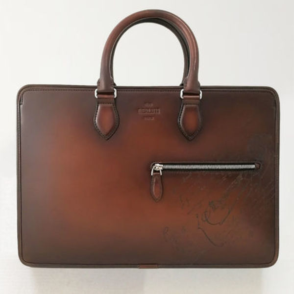 BERLUTI アンジュール スクリットレザー ブリーフケース