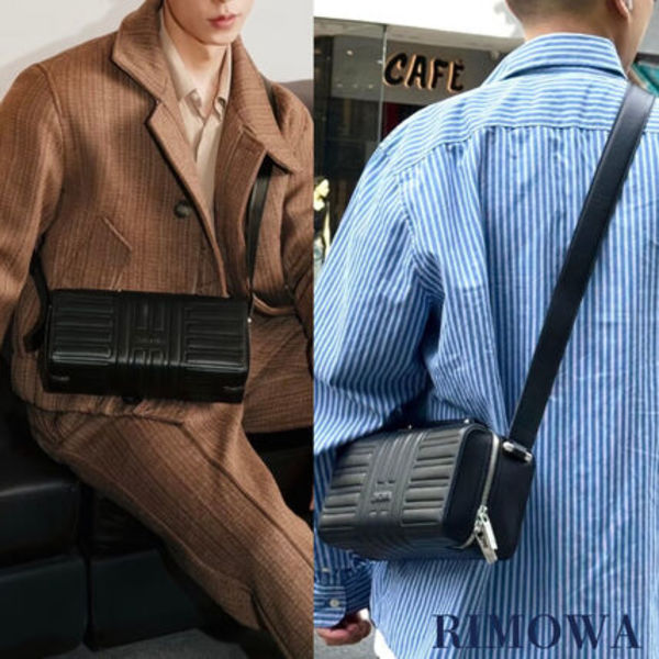 機能性も高い《RIMOWA》Grooveレザーショルダーバッグ ラージ