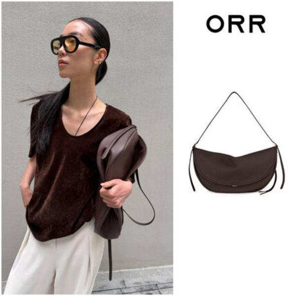 ORR 26SS Crescent Bag Large Togo Brown