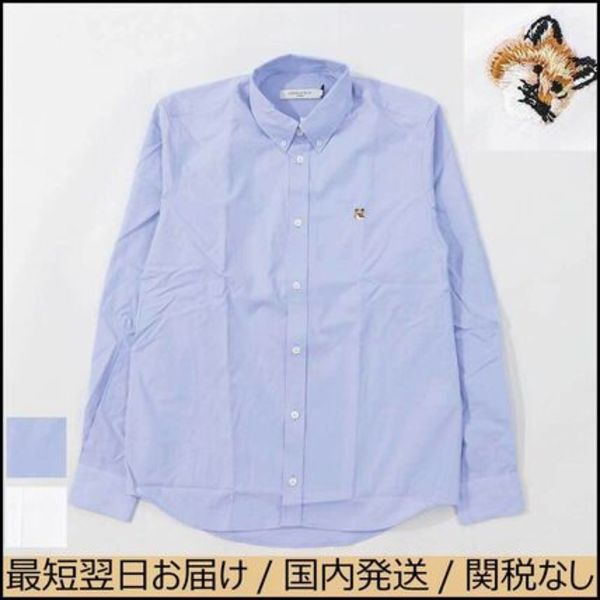 MAISON KITSUNE シャツ FOX HEAD EMBROIDERY