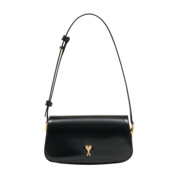 Paris Paris Shoulder Bag - AMI Paris - Leather - Black
