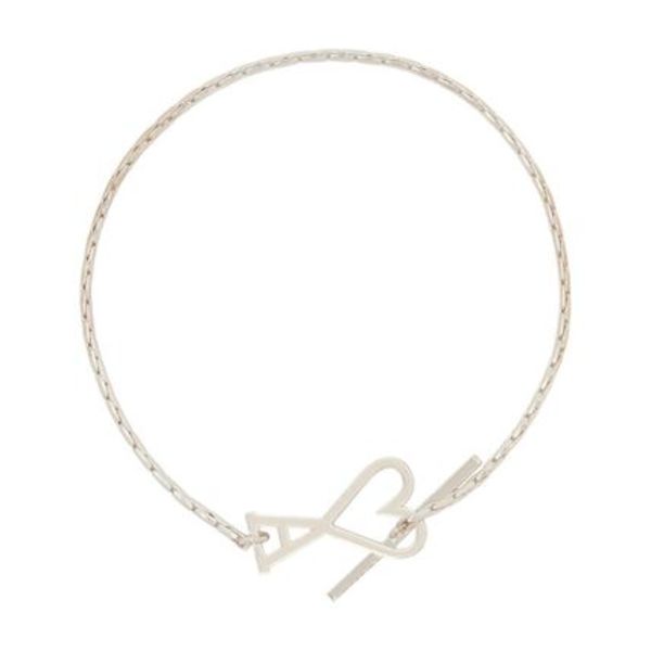 Ami De Coeur Chain Bracelet - AMI Paris - Brass - Silver