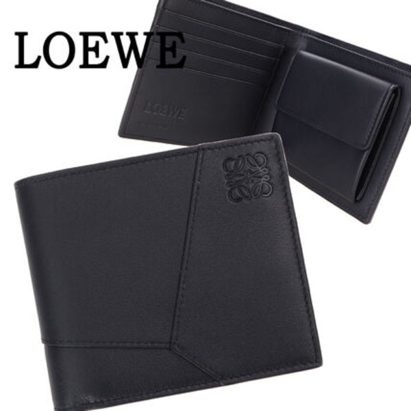 最短翌日お届け LOEWE 二つ折り財布 メンズ ウォレット 正規品