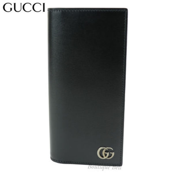 国内即発!グッチ レザー GGマーモント 長財布