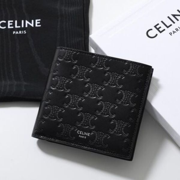 CELINE 二つ折り財布 10B653FQB トリオンフ