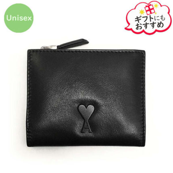 【新品・国内即発】AMI PARIS USL201.AL0052 001 二つ折り財布