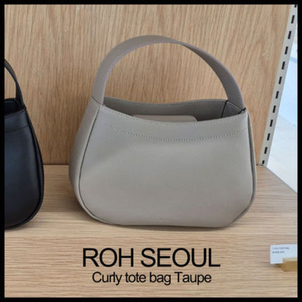【ROH SEOUL】CURLY TOTE BAG TAUPE