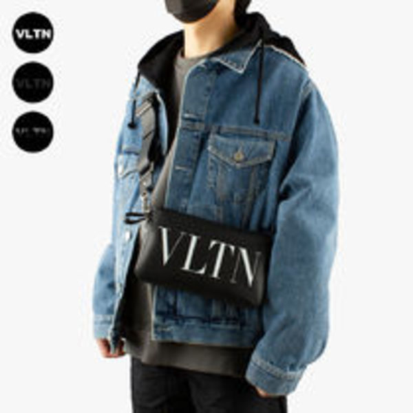 VALENTINO LEATHER VLTN CROSSBODY BAG クロスボディバッグ