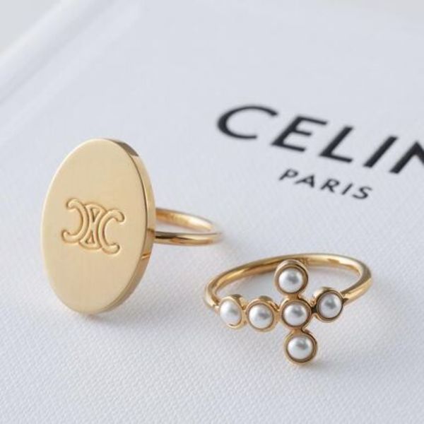 CELINE リング 460QO6PRB 2点セット トリオンフ パール