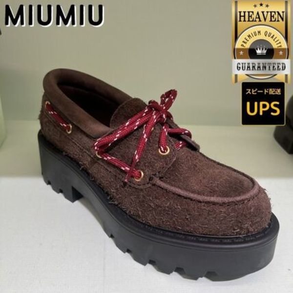 6万取引突破★UPS速達便利用!【MIUMIU】5D293E 054_ローファー