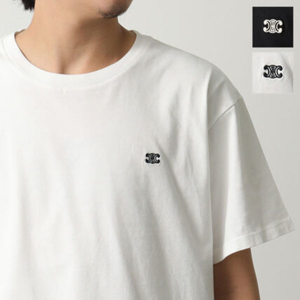 CELINE Tシャツ 2X04I671Q 半袖 トリオンフ 刺繍