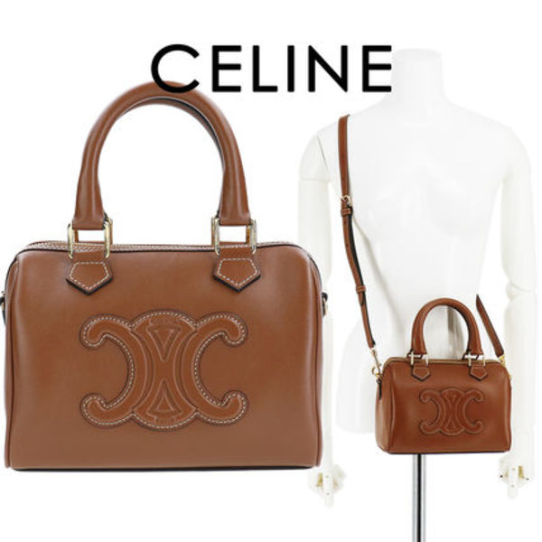 CELINE ショルダーバッグ スモール ボストンバッグ トリオンフ