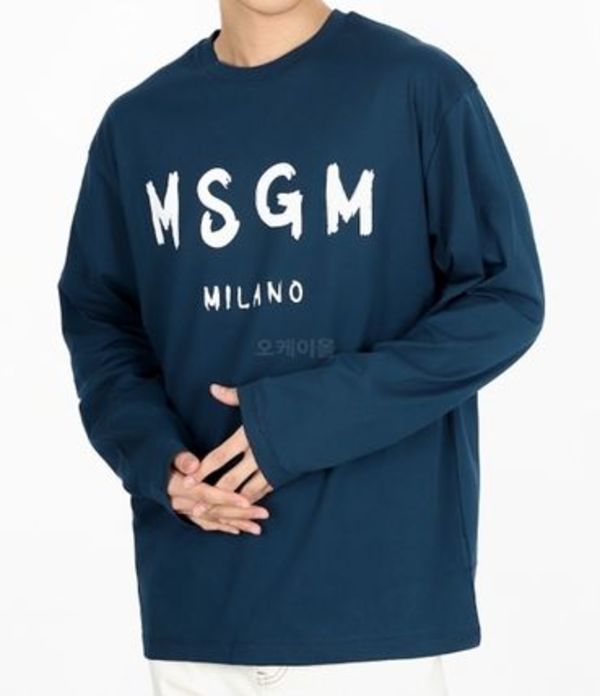MSGM|LONG-SLEEVED ROUND NECK T-SHIRTS (3640MM511 247002