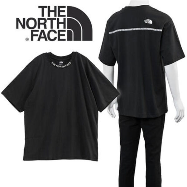 NORTH FACE ネックロゴ Tシャツ ブラック NF0A8GUY ZUMU-JK3
