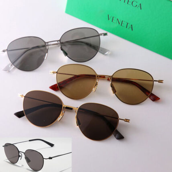 BOTTEGA VENETA サングラス BV1268S ボストン型 メタルフレーム
