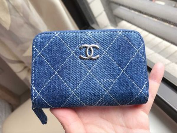 (シャネル)AP0205☆デニムコインケース・小銭入れ