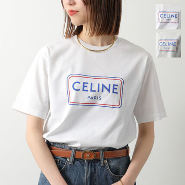CELINE 半袖 Tシャツ RX0IA507Z ロゴ クルーネック