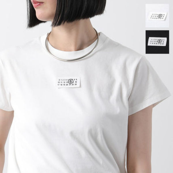 MM6 Tシャツ S52GC0327 S24312 ナンバリング ロゴT