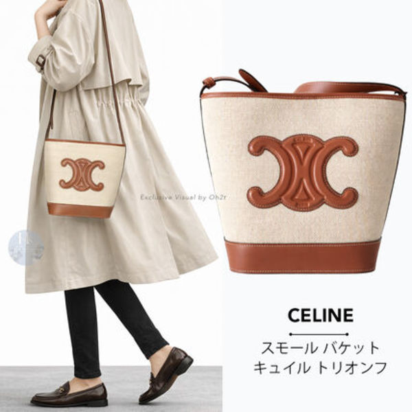 CELINE  スモール バケット キュイル トリオンフ