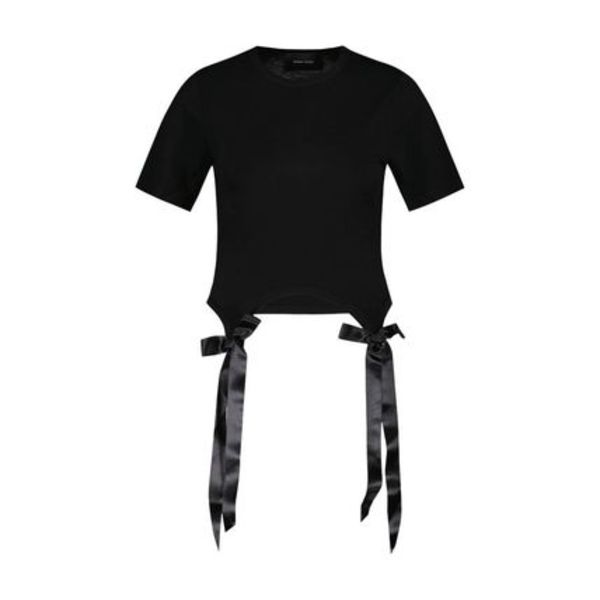 Bow Tails T-Shirt - Simone Rocha - Cotton - Black