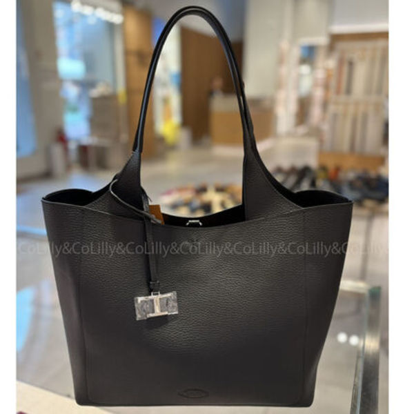 TOD'S(トッズ)☆Tタイムレス ダブルハンドルレザーバッグ