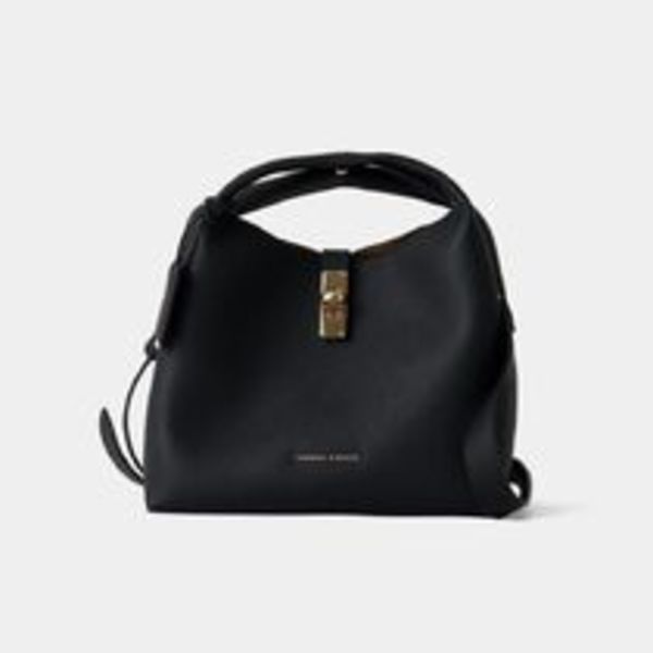 【Charles&Keith】Chance Recycled Leather Turn-Lock BucketBag
