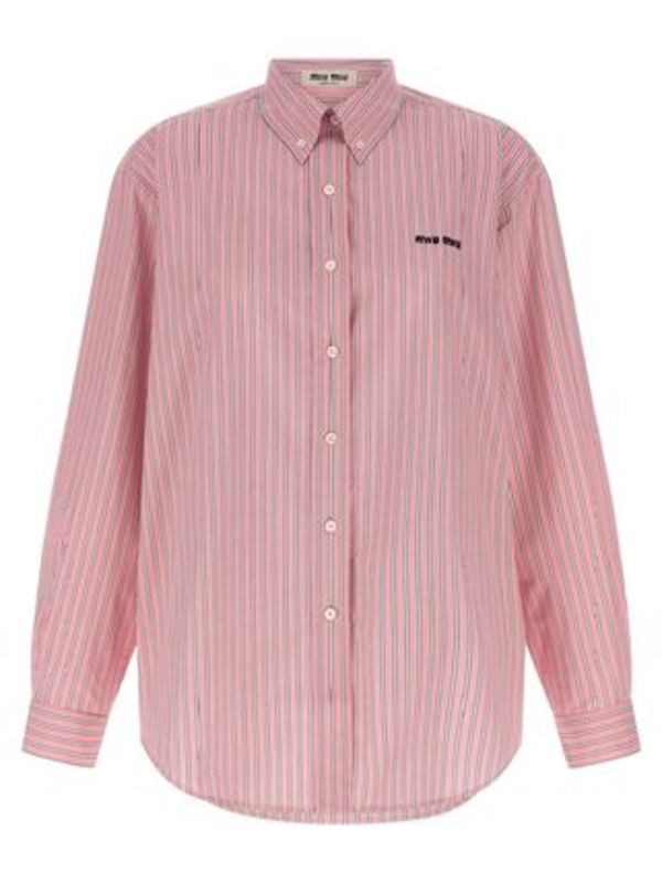 MiuMiu 'button down' striped shirt