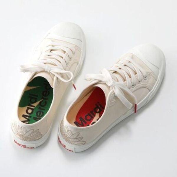 Mardi Mercredi スニーカー ECLORE SNEAKERS フラワー刺繍