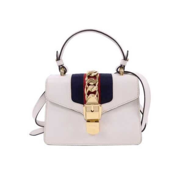 GUCCI Sylvie 2wayショルダーバッグ レザー