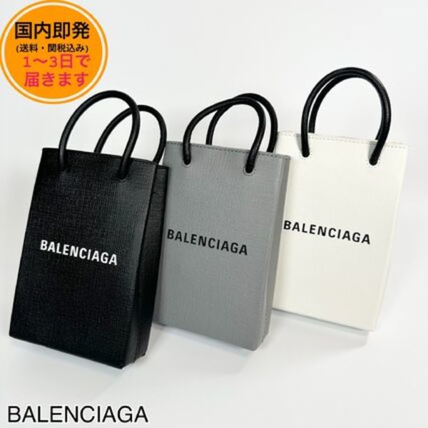 【国内即発】BALENCIAGA/SHOPPING PHON HOLDER/ショルダーバッグ