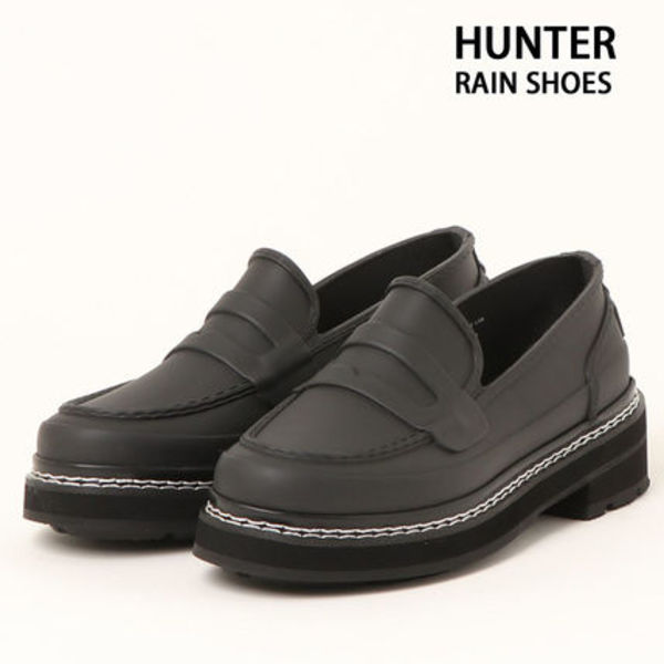 HUNTER ハンター WOMENS REF STITCH PENNY LOAFERレインシューズ