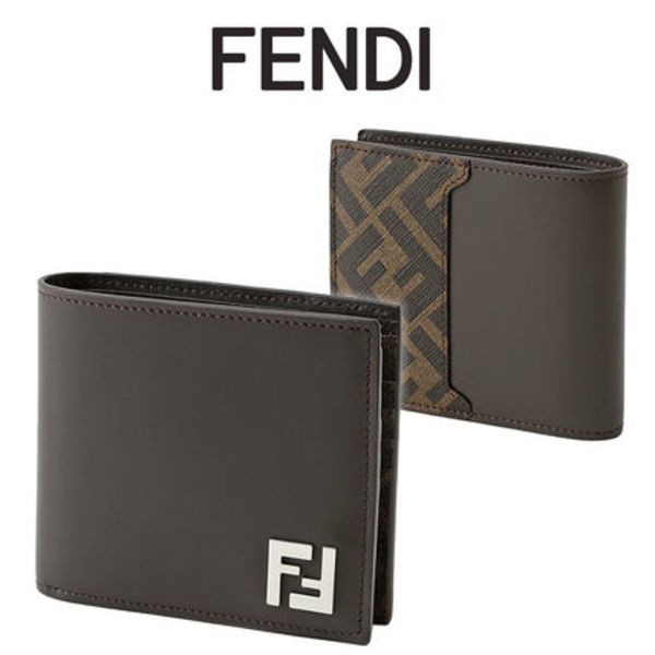 FENDI FFスクエア 二つ折り財布 7M0356-AFF2-F1Q1C