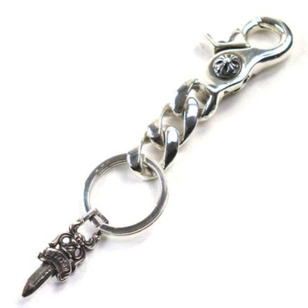 美品 CHROME HEARTS CLP CHN CLASSIC #5 ダガー キーホルダー