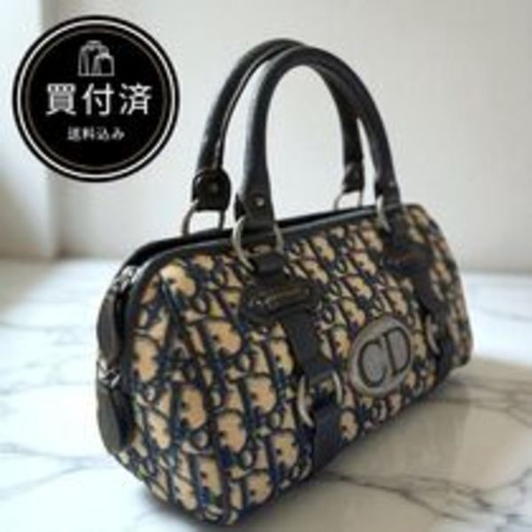 即発送【CHRISTIAN DIOR】CANVAS OBLIQUE バッグ【ランクA】
