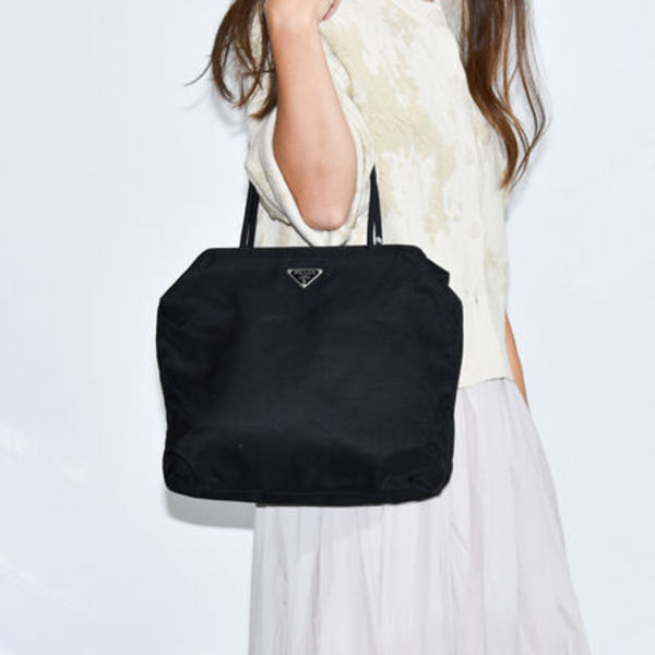 中古USED PRADA レディース  ハンドバッグ ナイロン 92352