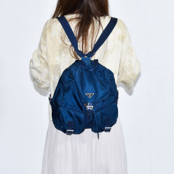 中古USED PRADA リュックサック メンズ ナイロン 12654