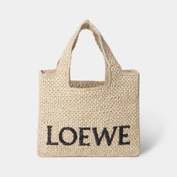 ロエベ☆LOEWE フォント トート スモール ラフィア 国内即発