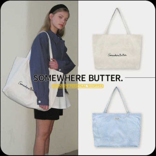 [SOMEWHERE BUTTER]★25SS★韓国人気★Letter Reversible Bag