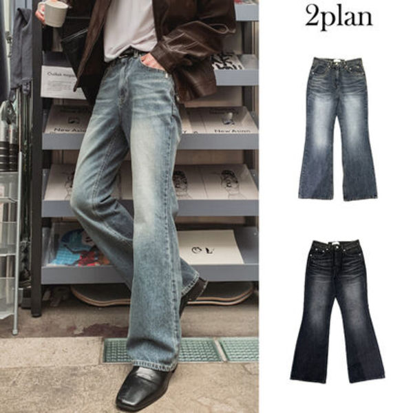 【2plan】Clui Bootcut Denim Pants