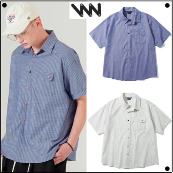 WV PROJECTのDeco Stripe Short Sleeve Shirt 全2色