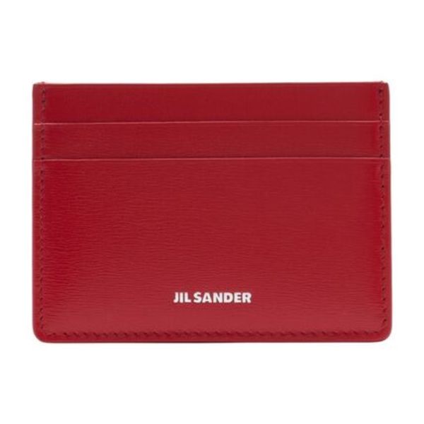 Card Holder - Jil Sander - Leather - Red