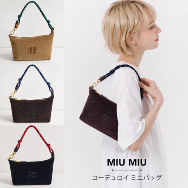 【直営店買付】MIUMIU コーデュロイ ミニバッグ