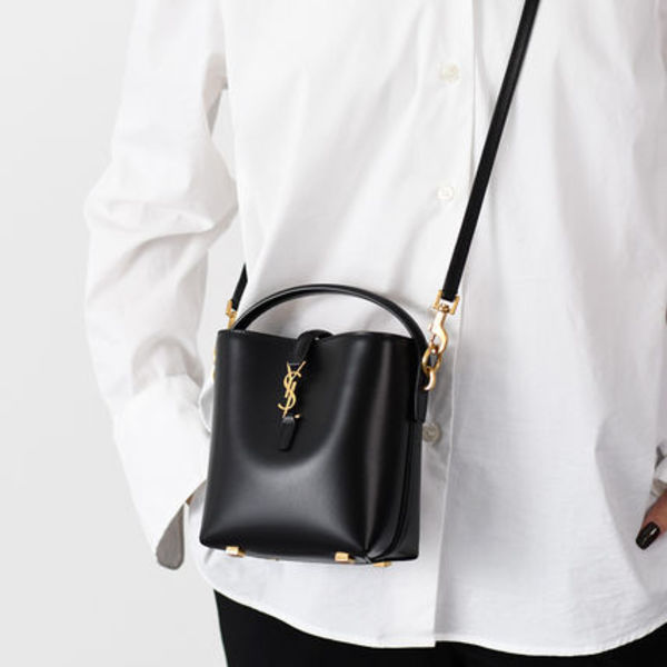 【国内即発】SAINT LAURENT LE 37 ミニ シャイニーレザー