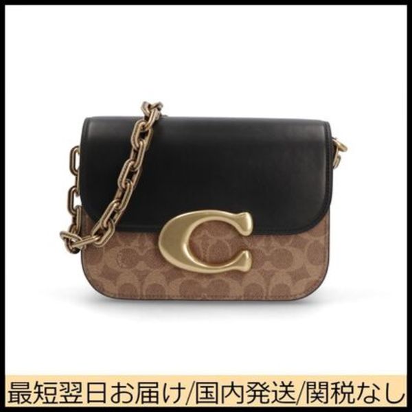 COACH ショルダー アイドルバッグ ブラウン ブラック CM551