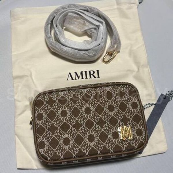 【関税込】◆AMIRI アミリ◆モノグラム ロゴ ショルダーバッグ