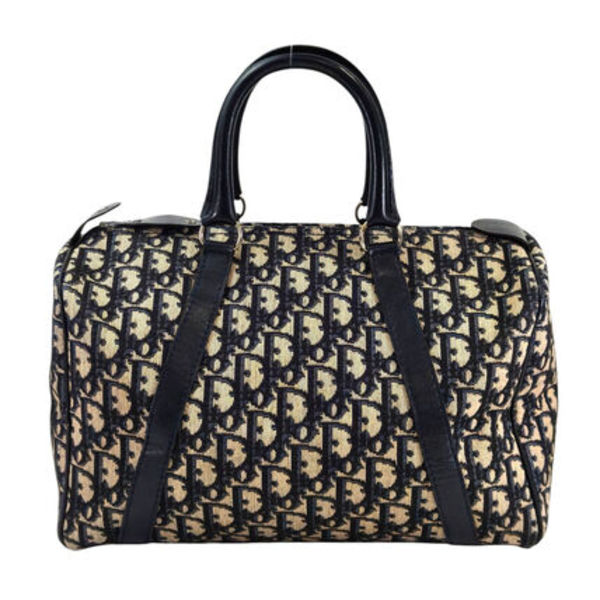 Dior ディオール トロッター ボストンバッグ ネイビー 11329