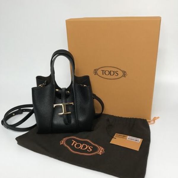 TOD’S★T タイムレス レザー ショッピングバッグ マイクロ