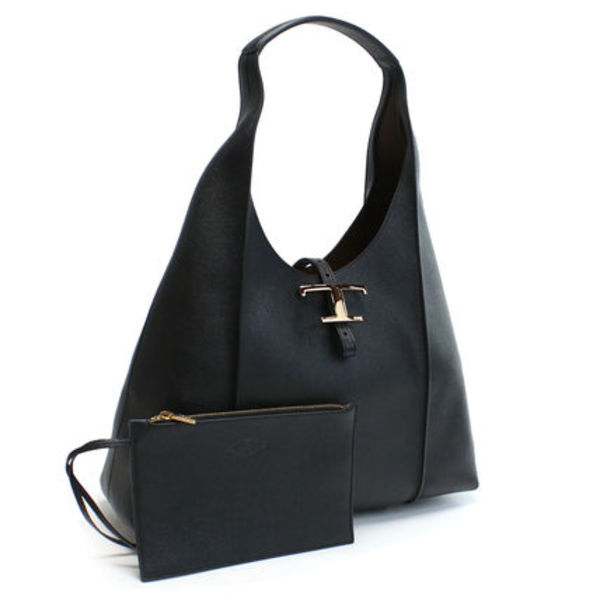 【国内即発】TOD'S T タイムレス ホーボー バッグ XBWTSBE9300 B